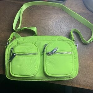 Green cross body purse